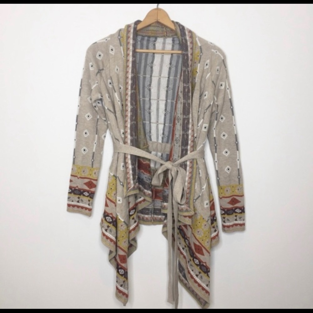 Boho Aztec southwest sweater.